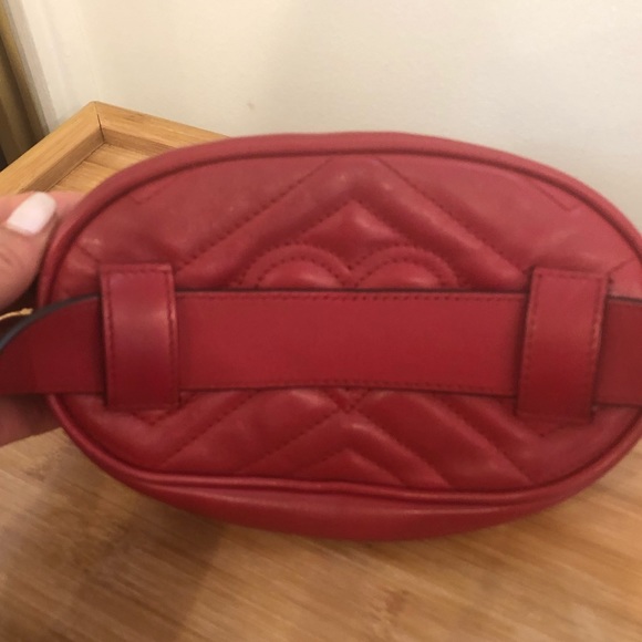 GG Marmont matelassé leather belt bag (fanny pack) - Picture 2 of 4